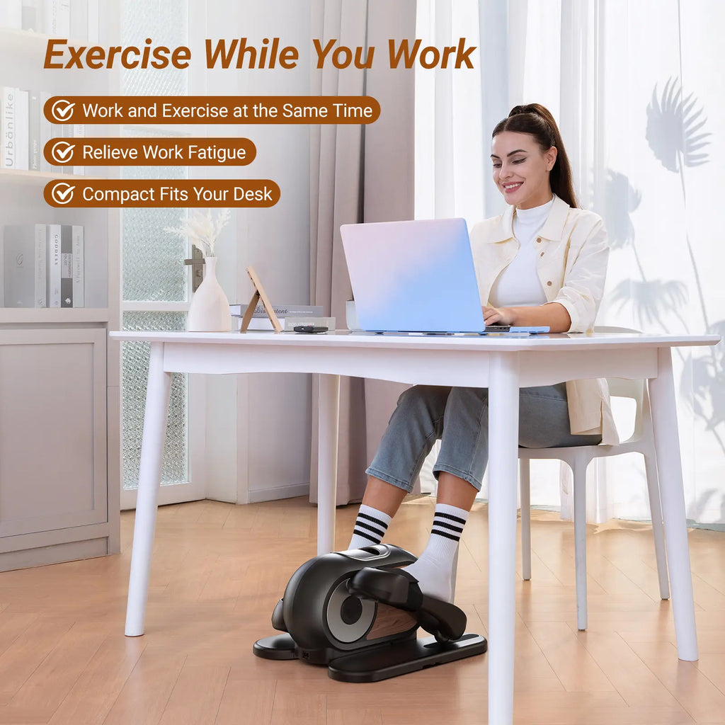 Under Desk Elliptical Machine with Remote Control