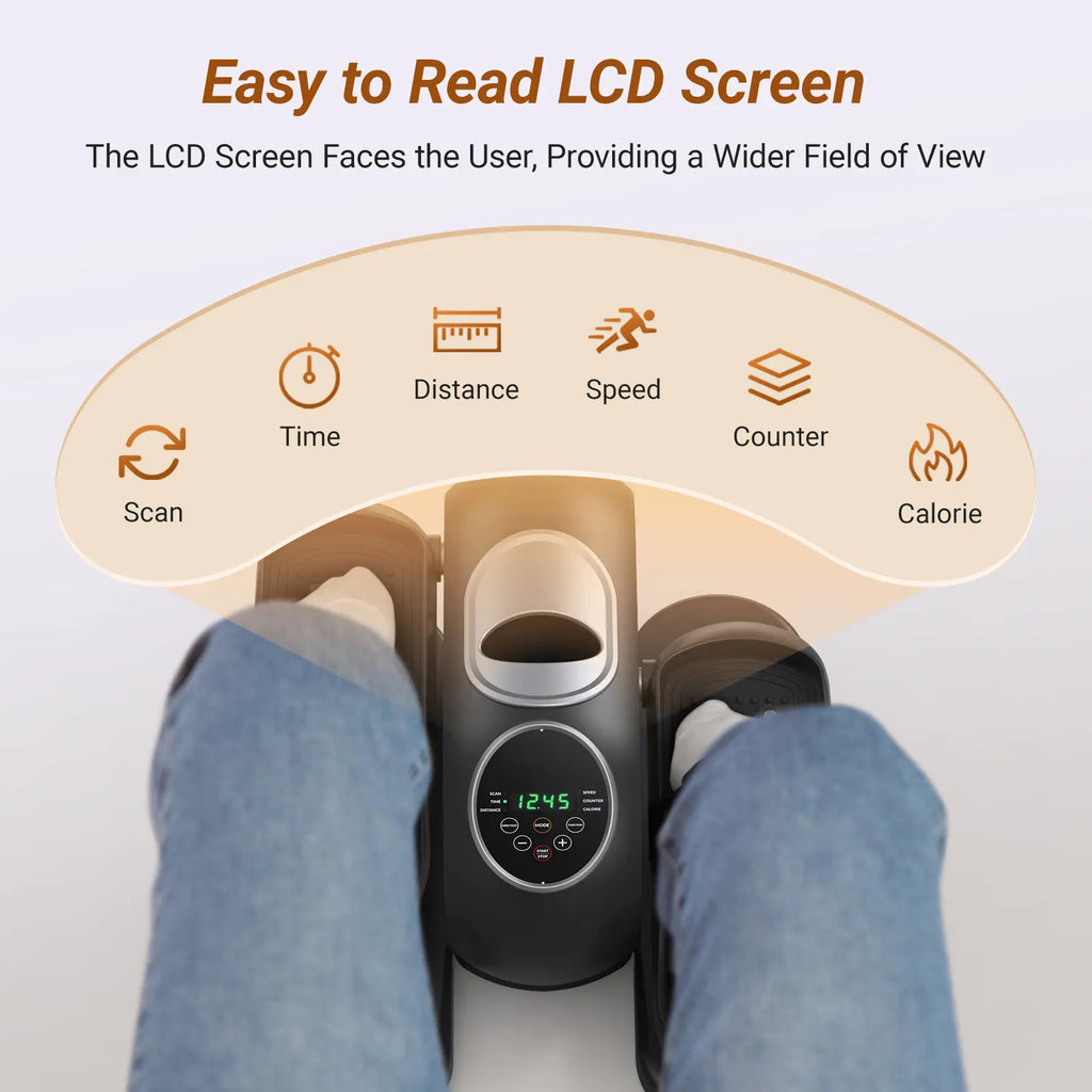 Under Desk Elliptical Machine with Remote Control